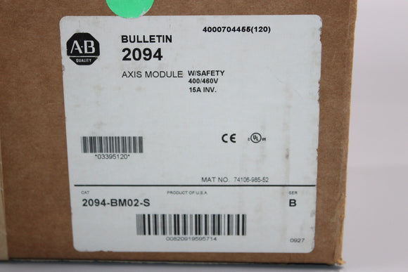 Lot of 3 | Allen Bradley | 2094-BM02-S