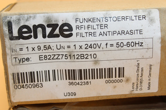 New | Lenze | E82ZZ75112B210 |