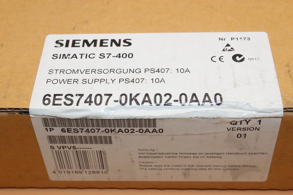 New Sealed Box | SIEMENS | 6ES7407-0KA02-0AA0 |