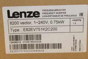 New | LENZE | E82EV751K2C200 |