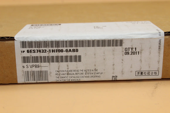 New Sealed Box  | SIEMENS | 6ES7432-1HF00-0AB0 |