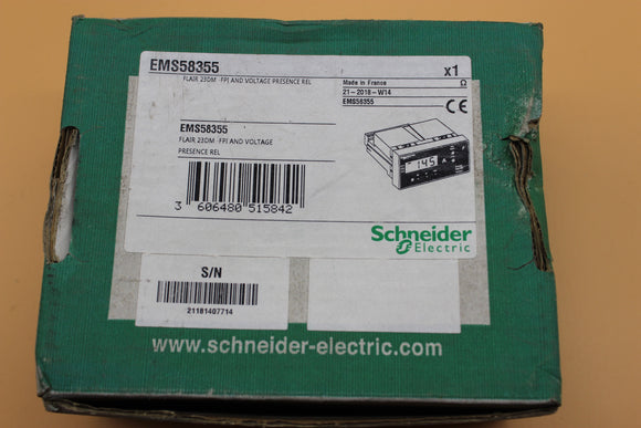 New | Schneider Electric | EMS58355 | SCHNEIDER  EMS58355 FLAIR 23DM FPI AND VOLTAGE PRESENCE REL