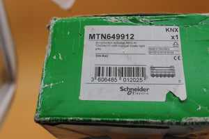 New | Schneider Electric | MTN649912 | SCHNEIDER  MTN649912 BLIND ACTUATOR REG-K/12X/24X/10 WITH MANUAL MODE LIGHT GREY