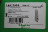 New | Schneider Electric | A9A26924 | SCHNEIDER   A9A26924  OC CONTACT FOR IC60 ILD 240-415VAC 24-130VDC ACTI9 IOF