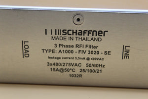 New | SCHAFFNER  | A1000-FIV3020-SE | SCHAFFNER  A1000-FIV3020-SE  RFI FILTER