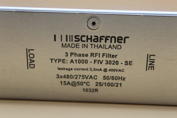 New | SCHAFFNER  | A1000-FIV3020-SE | SCHAFFNER  A1000-FIV3020-SE  RFI FILTER