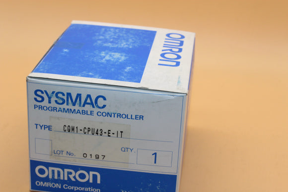 New | OMRON  | CQM1-CPU43-E-IT | OMRON CQM1-CPU43-E-IT