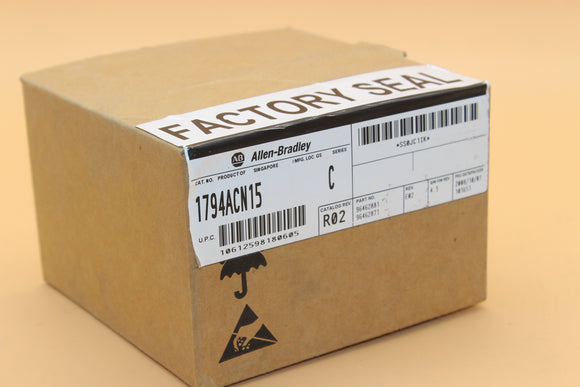 New Sealed Box | Allen-Bradley | 1794ACN15 | Allen Bradley 1794-ACN15 D 2020 ControlNet Flex I/O Adapter