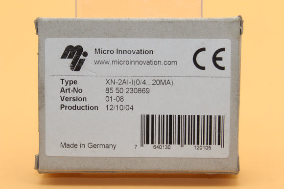 New | MICRO INNOVATION AG | XN-2AI-I(0/4..20MA)